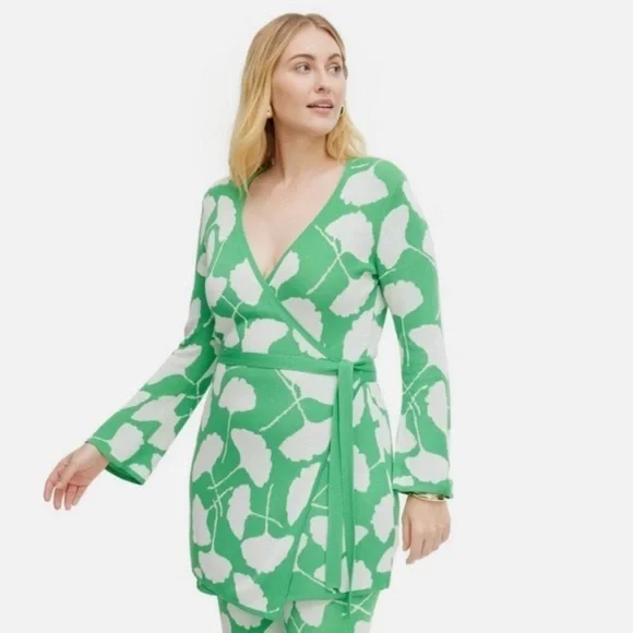 NWT Diane Von Furstenberg X Target Green Wrap - Picture 1 of 6